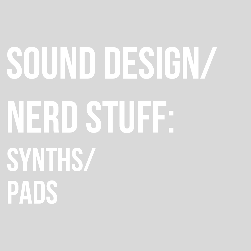 Synths/pads