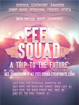 Vernon, NJ @ Vernon VFW — Feel Squad Tour 2015: A Trip To The Future — the tour bill minus Ramzoid (all ages) — flyer