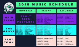 Horseshoe Bend, ID — Konnexion Music Festival 2018 — Keota w/ Ives, Michael Manahan, Evan Casey; Thelem, Goopsteppa, Detox Unit and Jaxta on the line above — flyer
