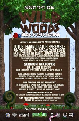 Croydon, NH @ Page Farm — Wild Woods Music & Arts Festival (5th annual) — flyer