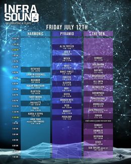 Infrasound Festival 2019 (Pyramid stage) — flyer