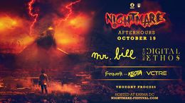 Washington, DC @ Karma DC — Nightmare Afterhours, night one — the Nightmare Festival 2019 official afterparty: Mr. Bill, Digital Ethos, Frequent b2b Keota, VCTRE, Thought Process — flyer