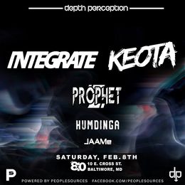 Baltimore, MD @ The 8x10 — Depth Perception: Integrate, Keota, Prophet, Humdinga, JAAMe — flyer