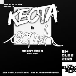Denver, CO @ The Black Box — Keota & Oomah, two ticketed events in one night: downtempo early, uptempo late — flyer