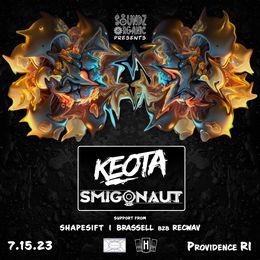 Providence, RI w/ Smigonaut, Shapesift, Brassel b2b Rechaw via Soundz Organic — flyer
