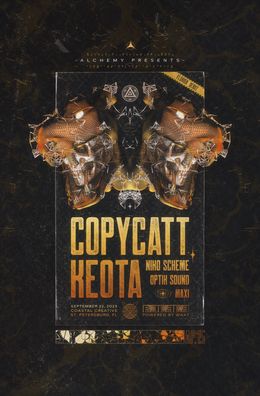 St. Petersburg, FL w/ COPYCATT, Niko Scheme, OPTIK Sound — flyer