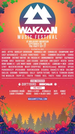Ozark, AR — Wakaan Festival — flyer
