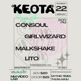 Santa Fe, NM — Small Talk Presents Keota, Consoul, Girlwizard, Malk$hake, and Lito — flyer